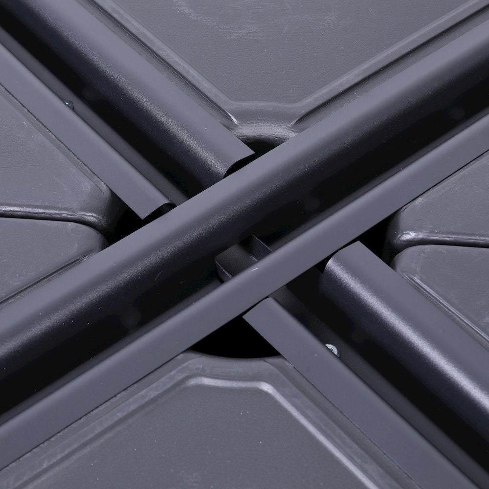 Universal Offset Umbrella Base for Cantilever and Roman Umbrellas, Black