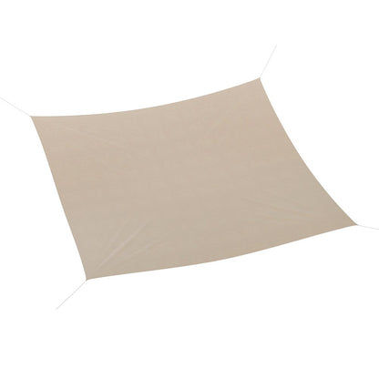 20ft Rectangle Sun Sail Shade Canopy with Included Nylon Attachment Ropes, Sand