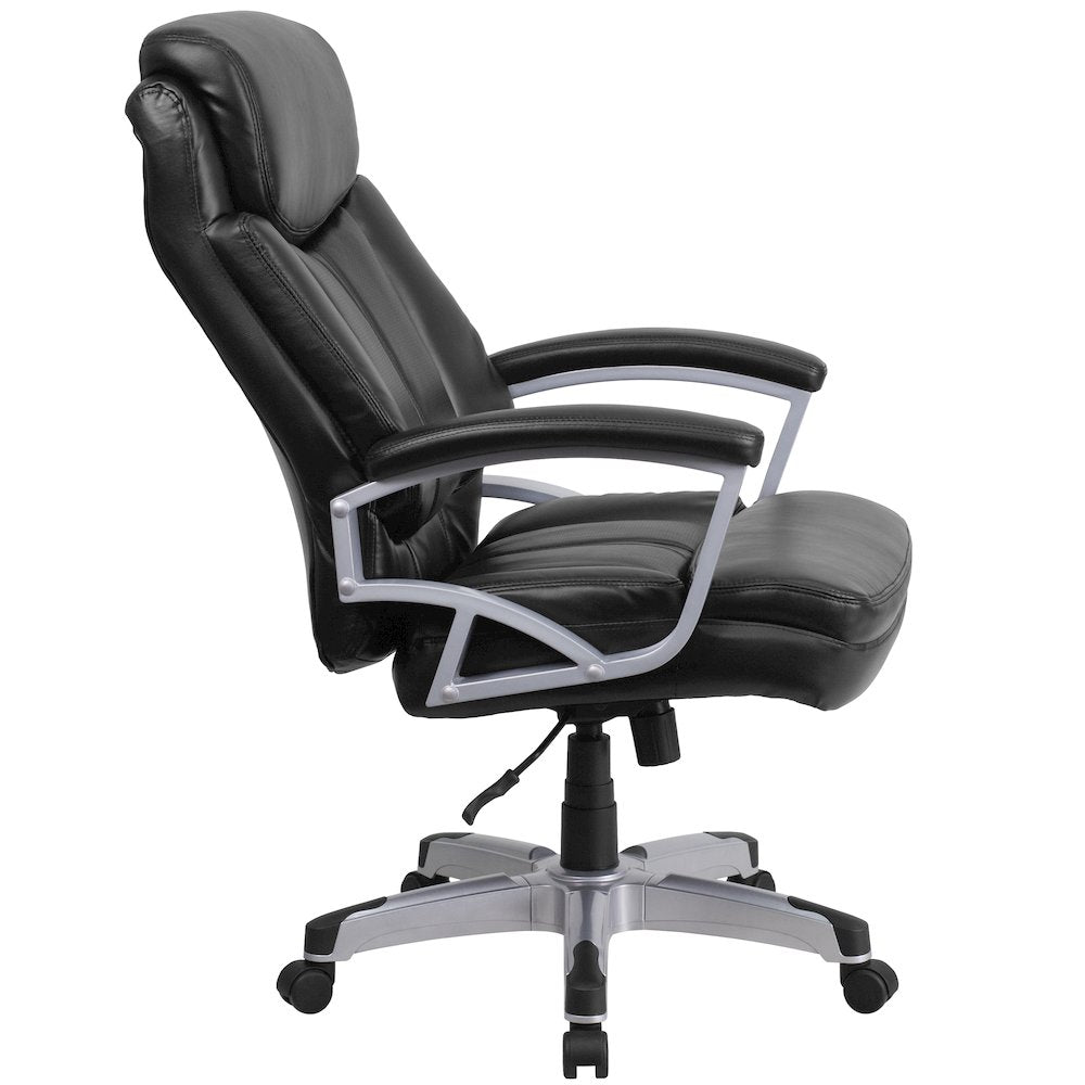 Big & Tall 500 lb. Rated Black Executive Swivel Ergonomic Office Chair with Arms