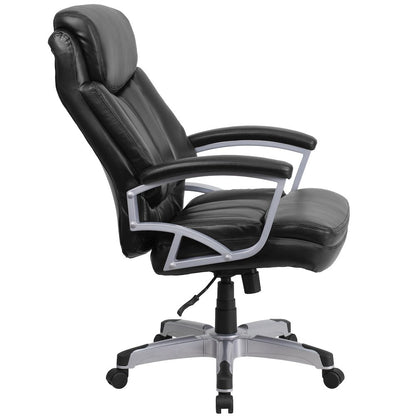 Big & Tall 500 lb. Rated Black Executive Swivel Ergonomic Office Chair with Arms
