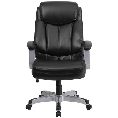 Big & Tall 500 lb. Rated Black Executive Swivel Ergonomic Office Chair with Arms