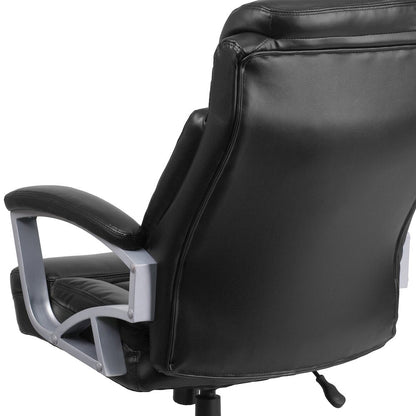 Big & Tall 500 lb. Rated Black Executive Swivel Ergonomic Office Chair with Arms