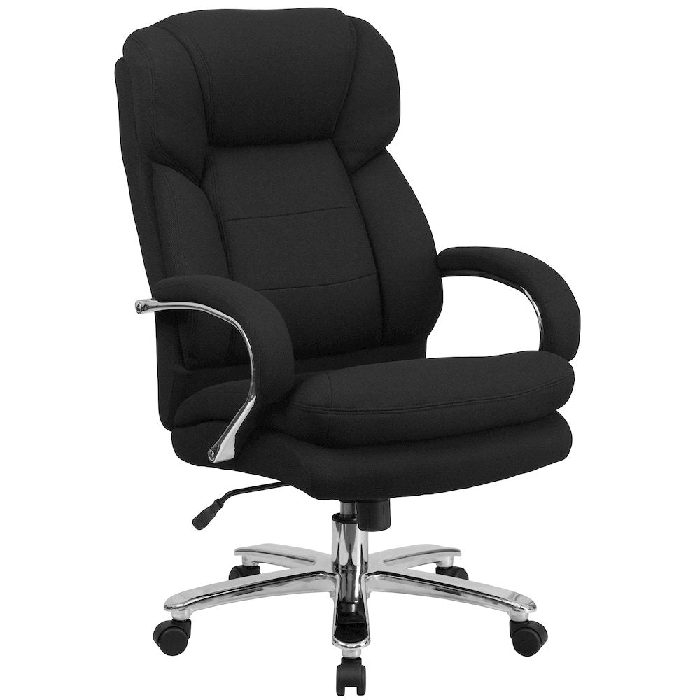 24/7 Intensive Use 500 lb. Rated Black Fabric Executive Office Chair