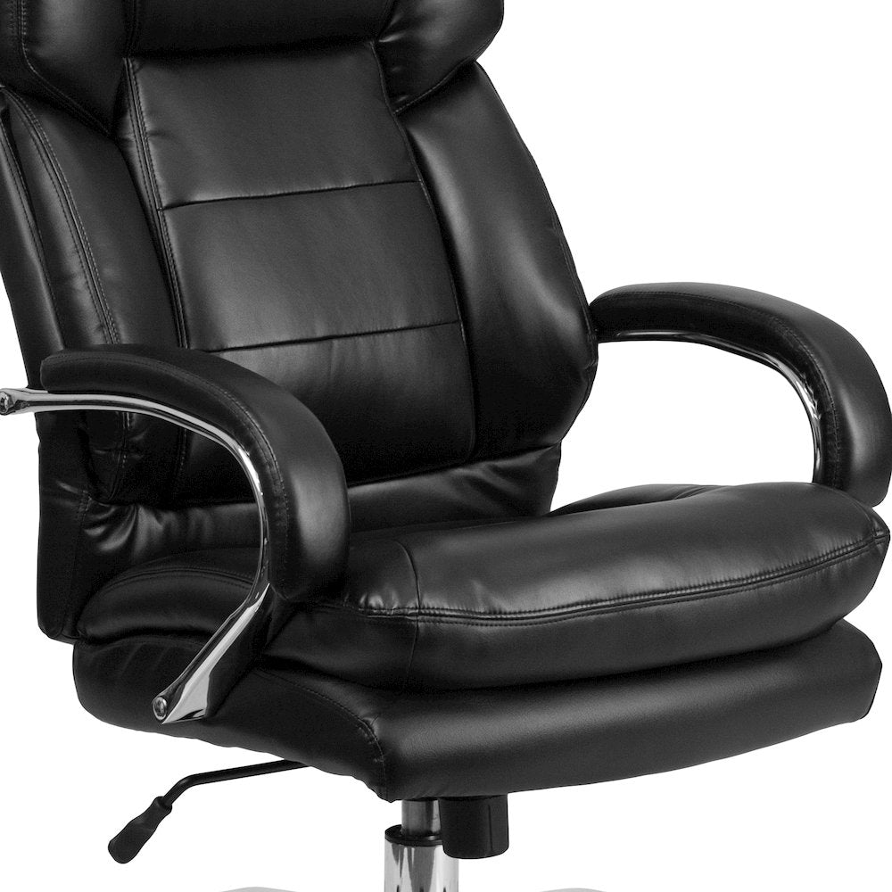 Big & Tall Office Chair | Black Swivel Executive Desk Chair with Wheels