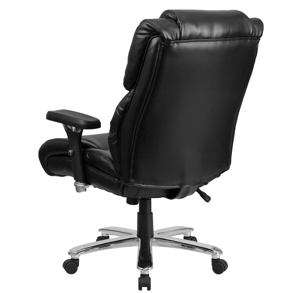 24/7 Intensive Use Big & Tall 400 lb. Rated Black Executive Lumbar Office Chair