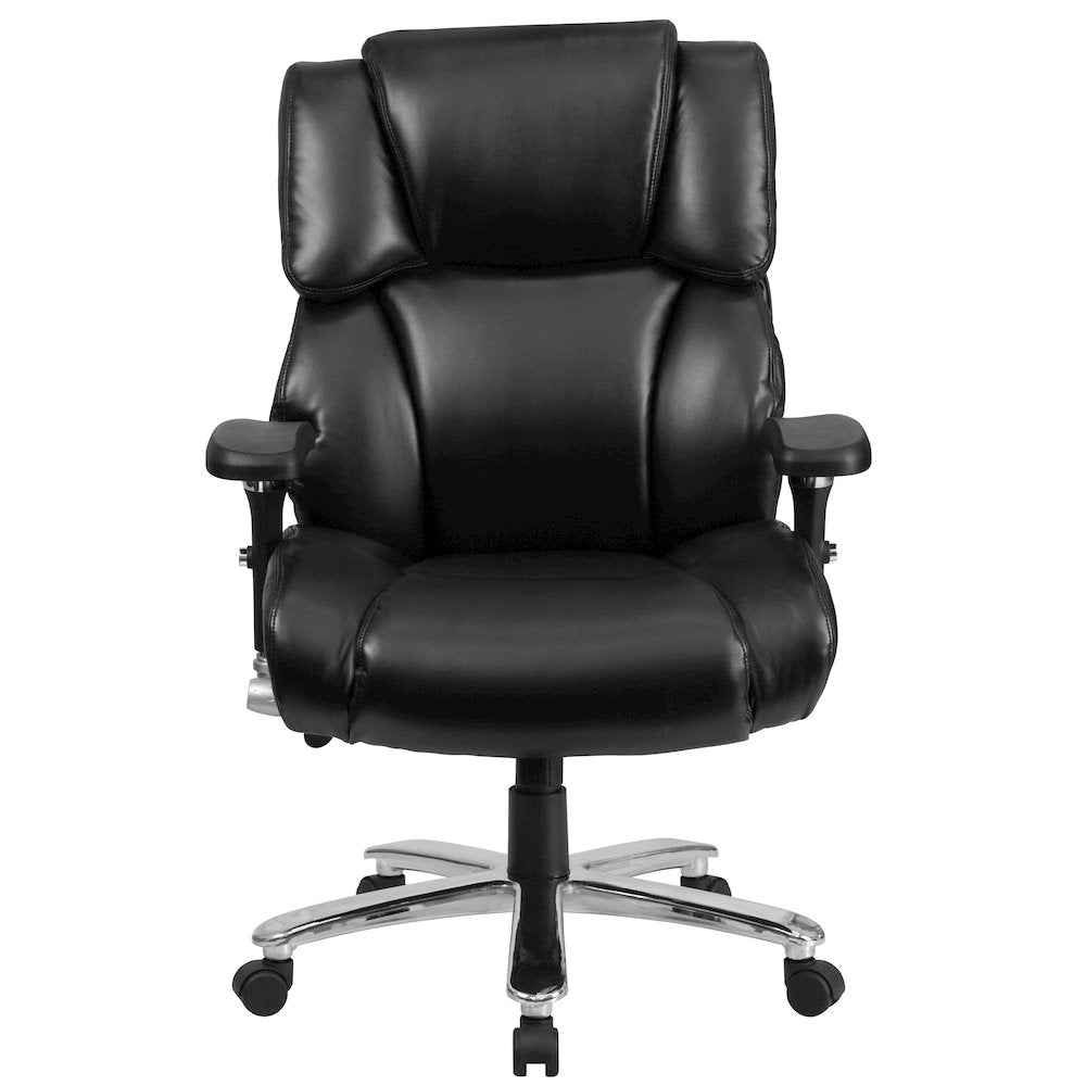 24/7 Intensive Use Big & Tall 400 lb. Rated Black Executive Lumbar Office Chair