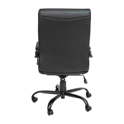 High Back Black Executive Swivel Office Chair with Black Frame and Arms
