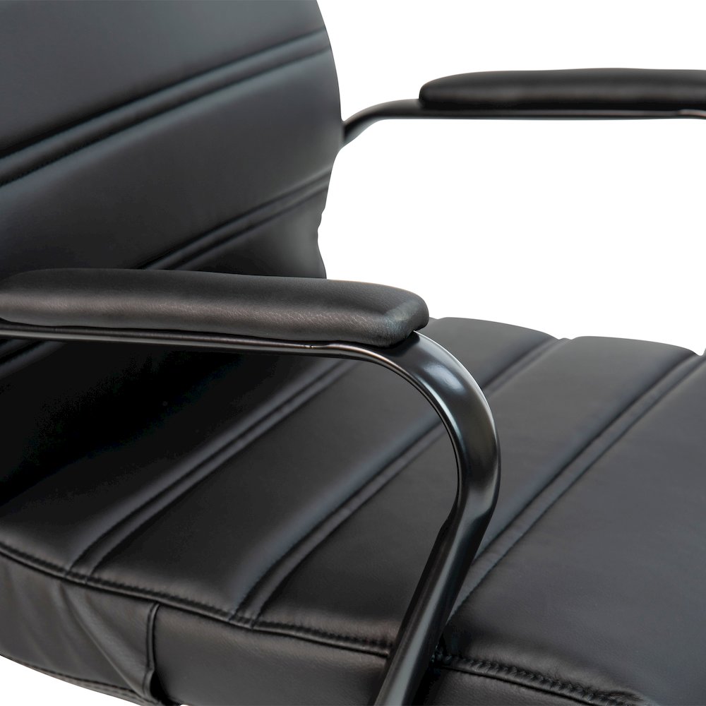 High Back Black Executive Swivel Office Chair with Black Frame and Arms