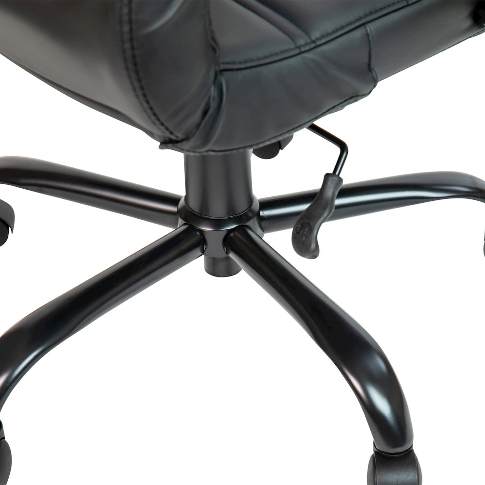 High Back Black Executive Swivel Office Chair with Black Frame and Arms