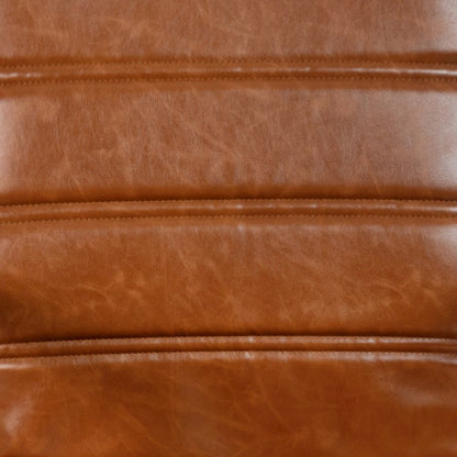 Mid-Back Brown Executive Swivel Office Chair with Black Frame and Arms