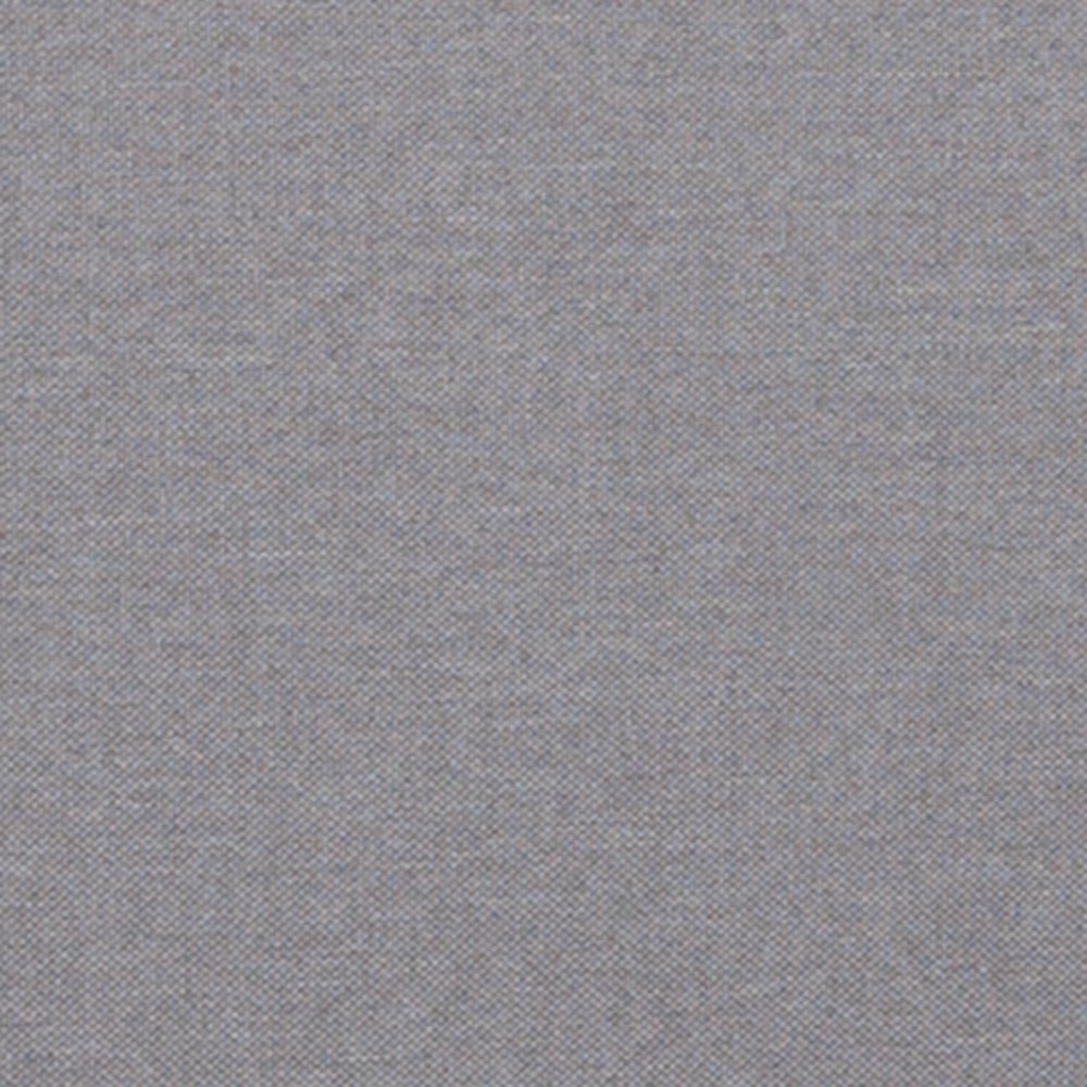 Upholstered Twin Size Headboard with Accent Nail Trim in Light Gray Fabric