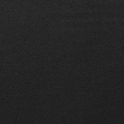 Metal Upholstered Queen Size Headboard in Black Fabric