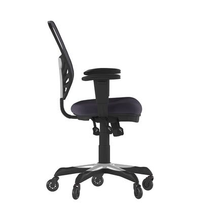 Mid-Back Dark Gray Mesh Multifunction Executive Swivel Office Chair