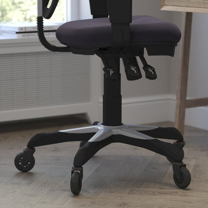 Mid-Back Dark Gray Mesh Multifunction Executive Swivel Office Chair