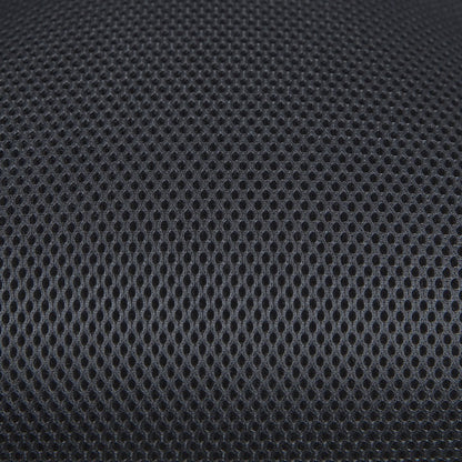 Mid-Back Dark Gray Mesh Swivel Office Chair and White Frame