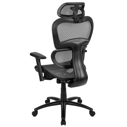 Mesh Office Chair with 2-to-1 Synchro-Tilt,  Adjustable Pivot Arms in Gray