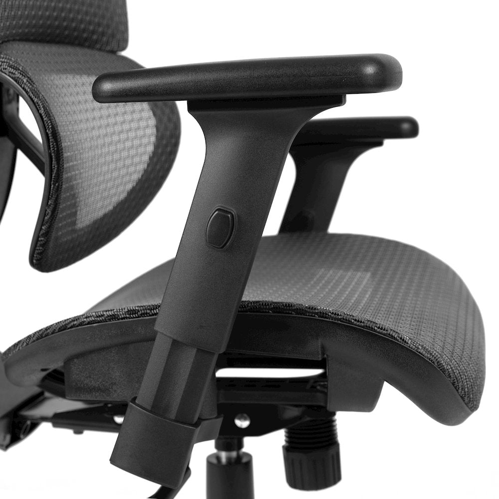 Mesh Office Chair with 2-to-1 Synchro-Tilt,  Adjustable Pivot Arms in Gray