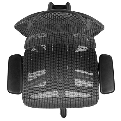 Mesh Office Chair with 2-to-1 Synchro-Tilt,  Adjustable Pivot Arms in Gray