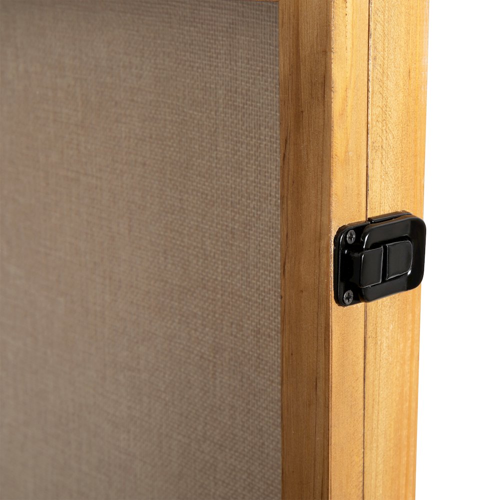 Contemporary 18 x 24 Shadow Box Display Case with 8 Push Pins, Weathered Brown