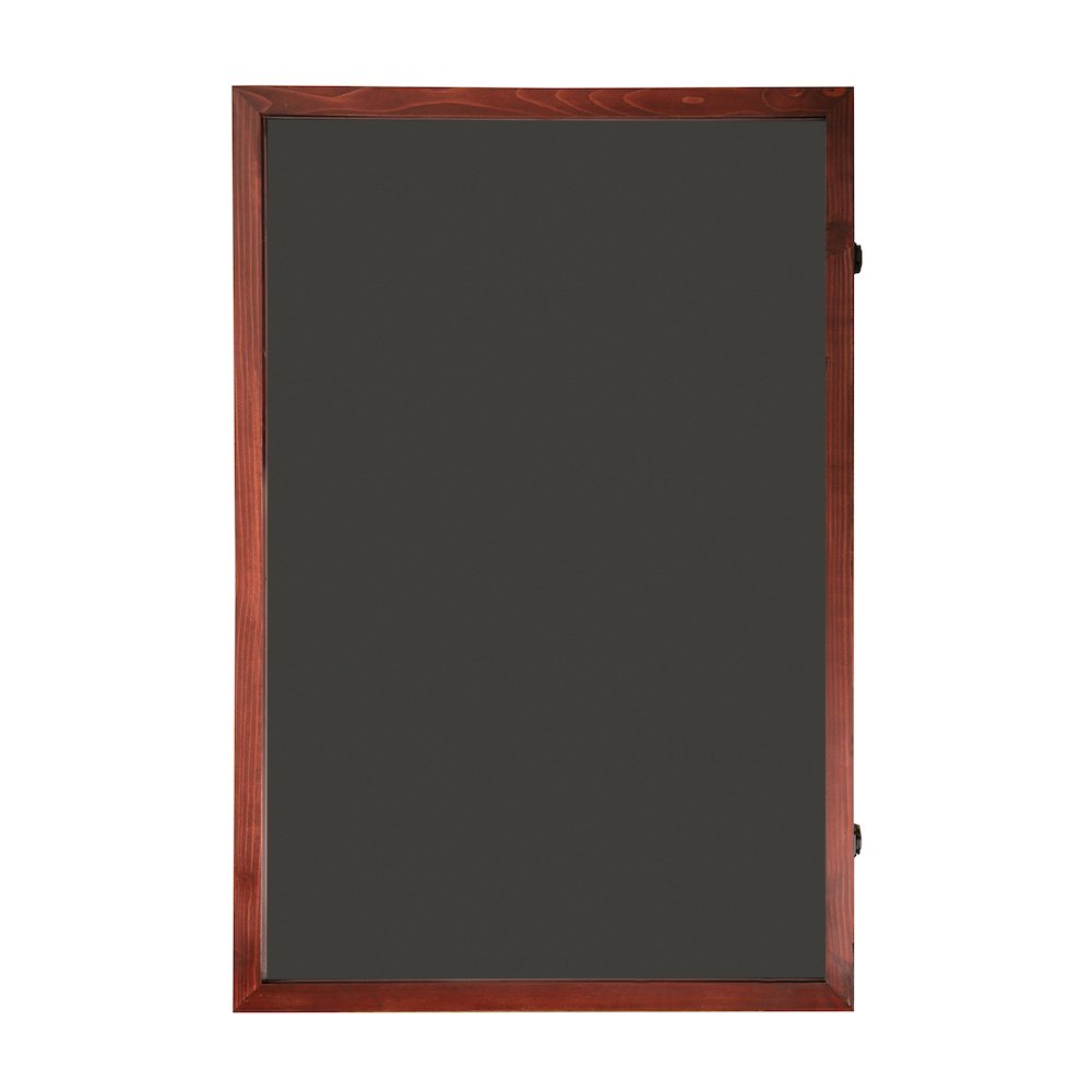 Contemporary 24 x 36 Lockable Jersey Display Case, Mahogany