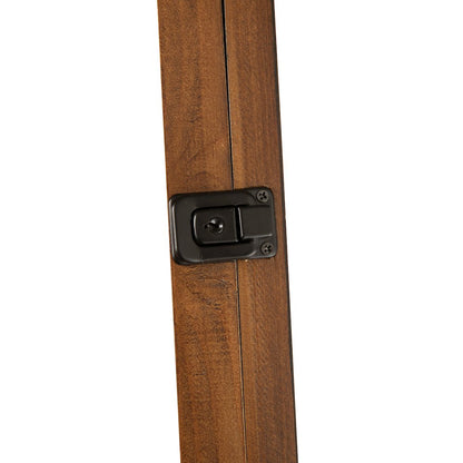 Contemporary 24 x 36 Lockable Jersey Display Case, Rustic Brown