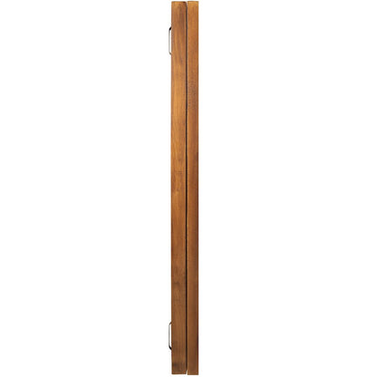 Contemporary 24 x 36 Lockable Jersey Display Case, Rustic Brown