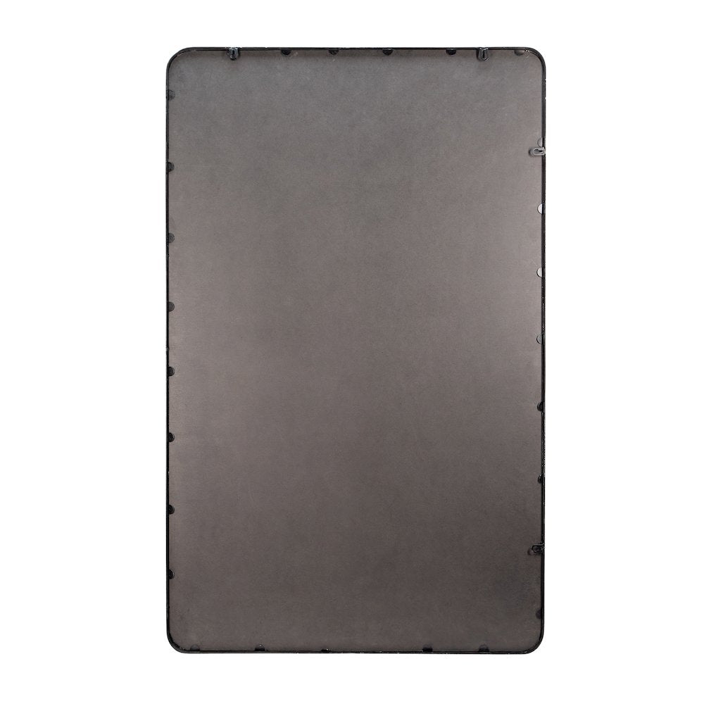 Ava 48" x 30" Metal Deep Framed Wall Mirror - Large Accent Mirror, Black