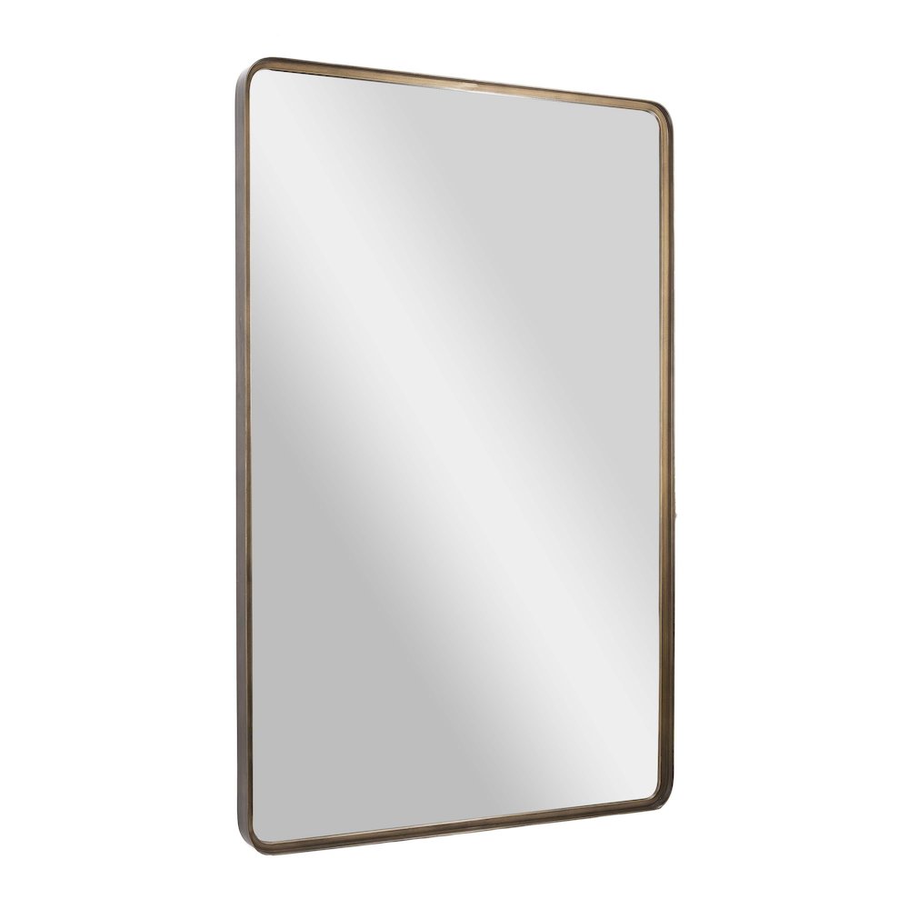 Ava 48" x 30" Metal Deep Framed Wall Mirror - Large Accent Mirror, Bronze
