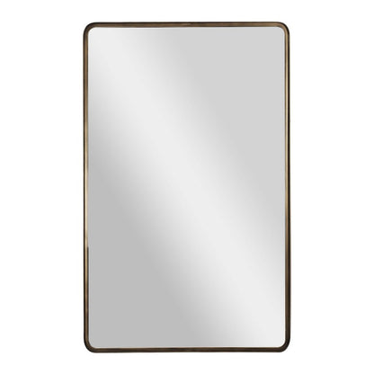Ava 48" x 30" Metal Deep Framed Wall Mirror - Large Accent Mirror, Bronze