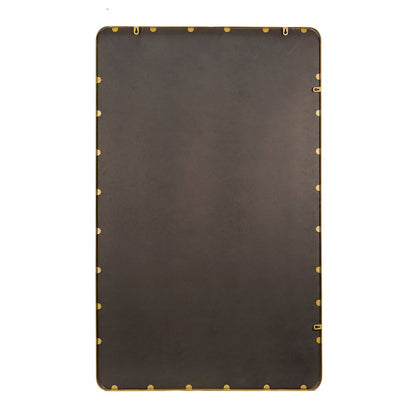 Ava 48" x 30" Metal Deep Framed Wall Mirror - Large Accent Mirror, Gold