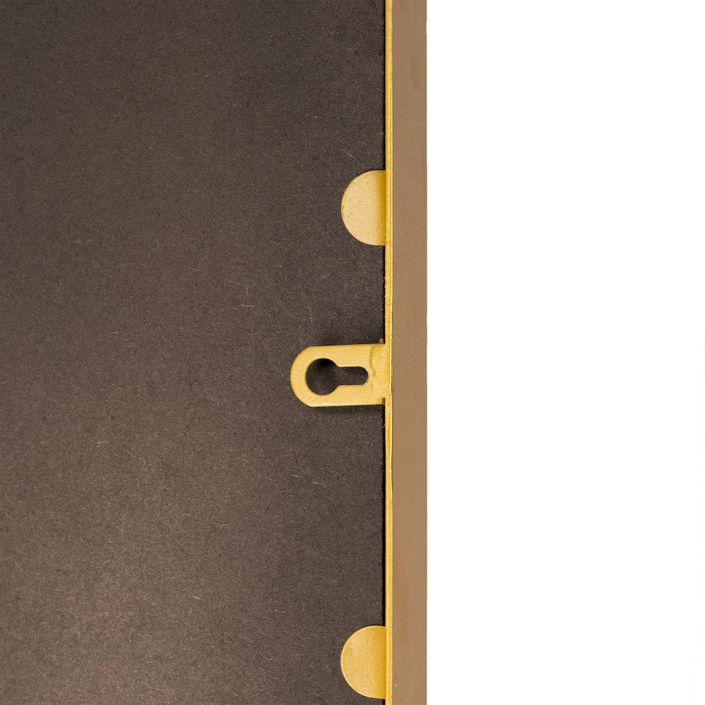 Ava 48" x 30" Metal Deep Framed Wall Mirror - Large Accent Mirror, Gold