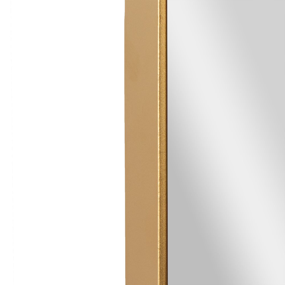 Ava 48" x 30" Metal Deep Framed Wall Mirror - Large Accent Mirror, Gold