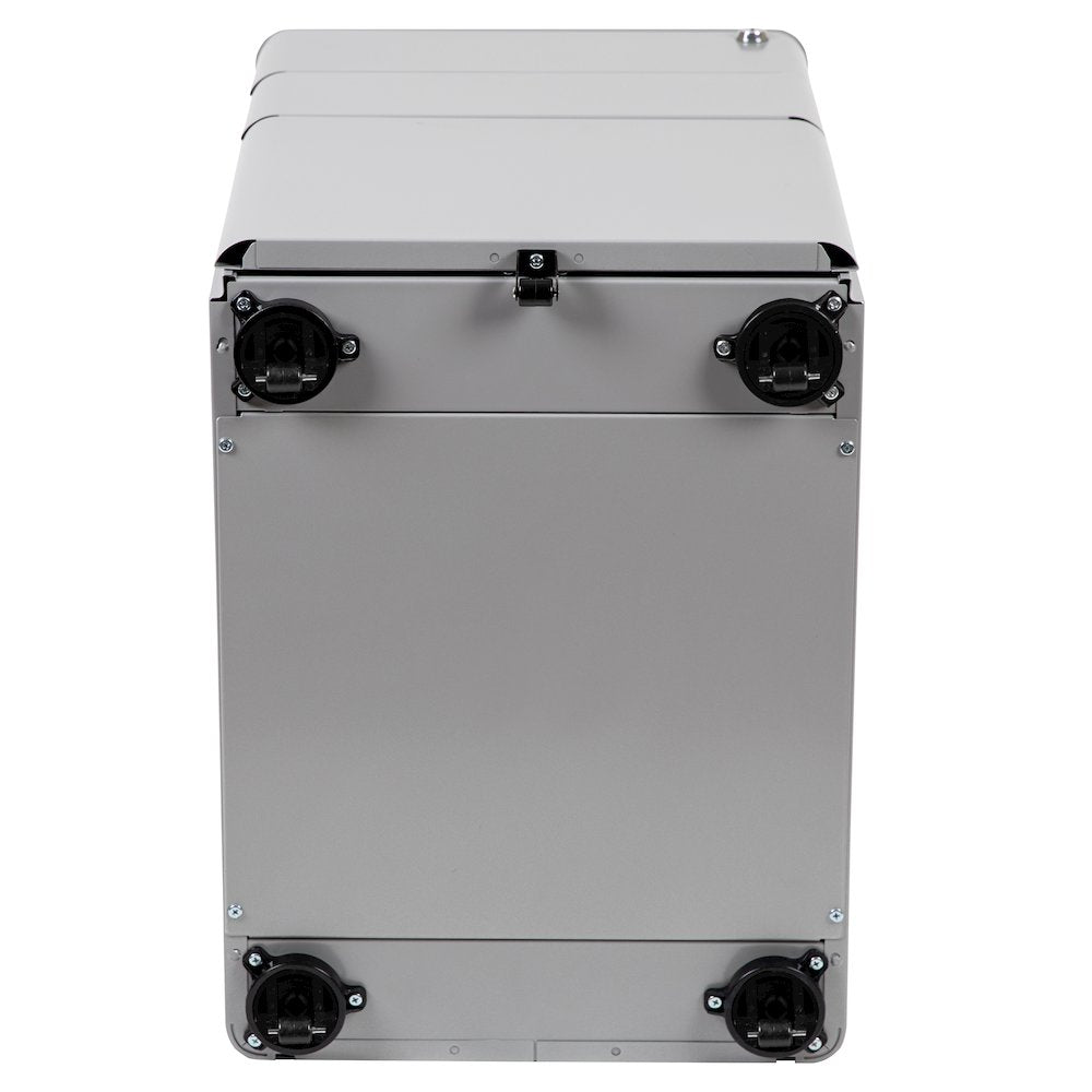 Modern 3-Drawer Mobile Locking Filing Cabinet with Anti-Tilt Mechanism and Hanging Drawer for Legal & Letter Files, Gray