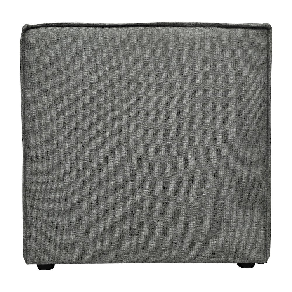 Bridgetown Luxury Modular Sectional Sofa Armless Center Seat, Dark Gray