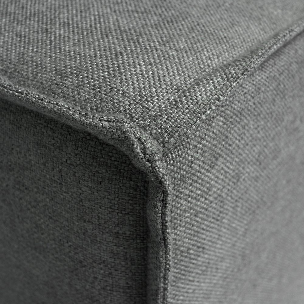 Bridgetown Luxury Modular Sectional Sofa Armless Center Seat, Dark Gray