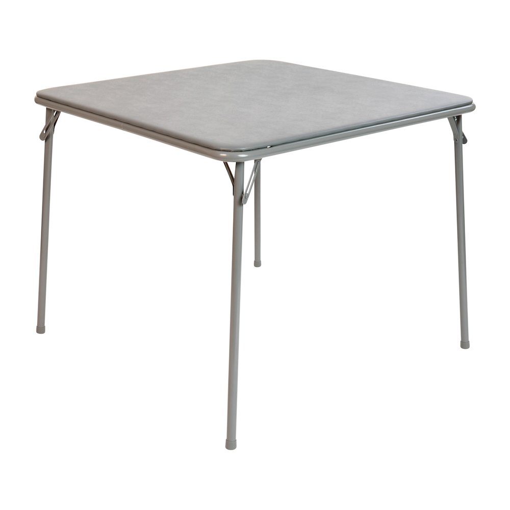 Gray Folding Card Table - with Collapsible Legs