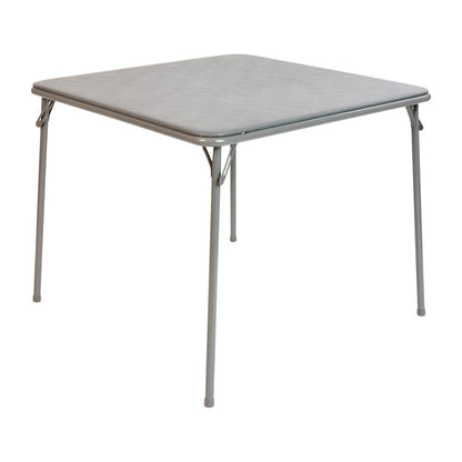 Gray Folding Card Table - with Collapsible Legs