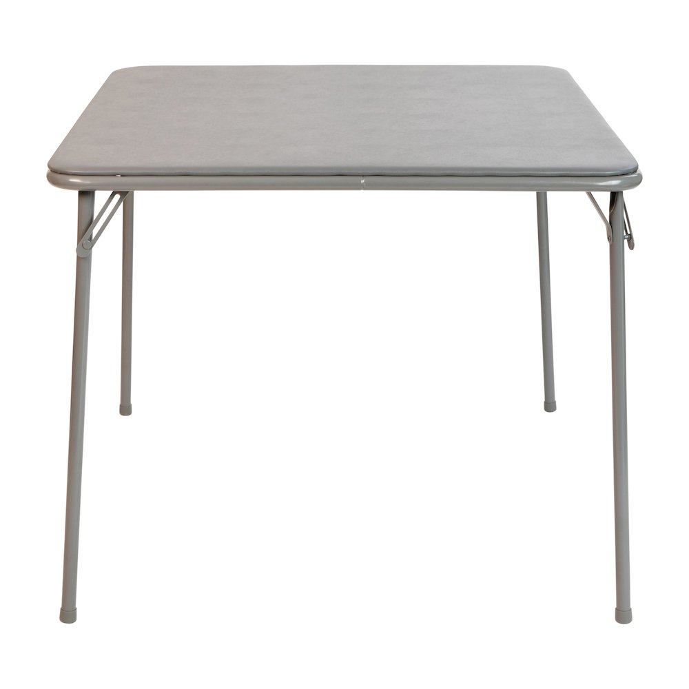 Gray Folding Card Table - with Collapsible Legs