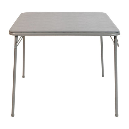 Gray Folding Card Table - with Collapsible Legs