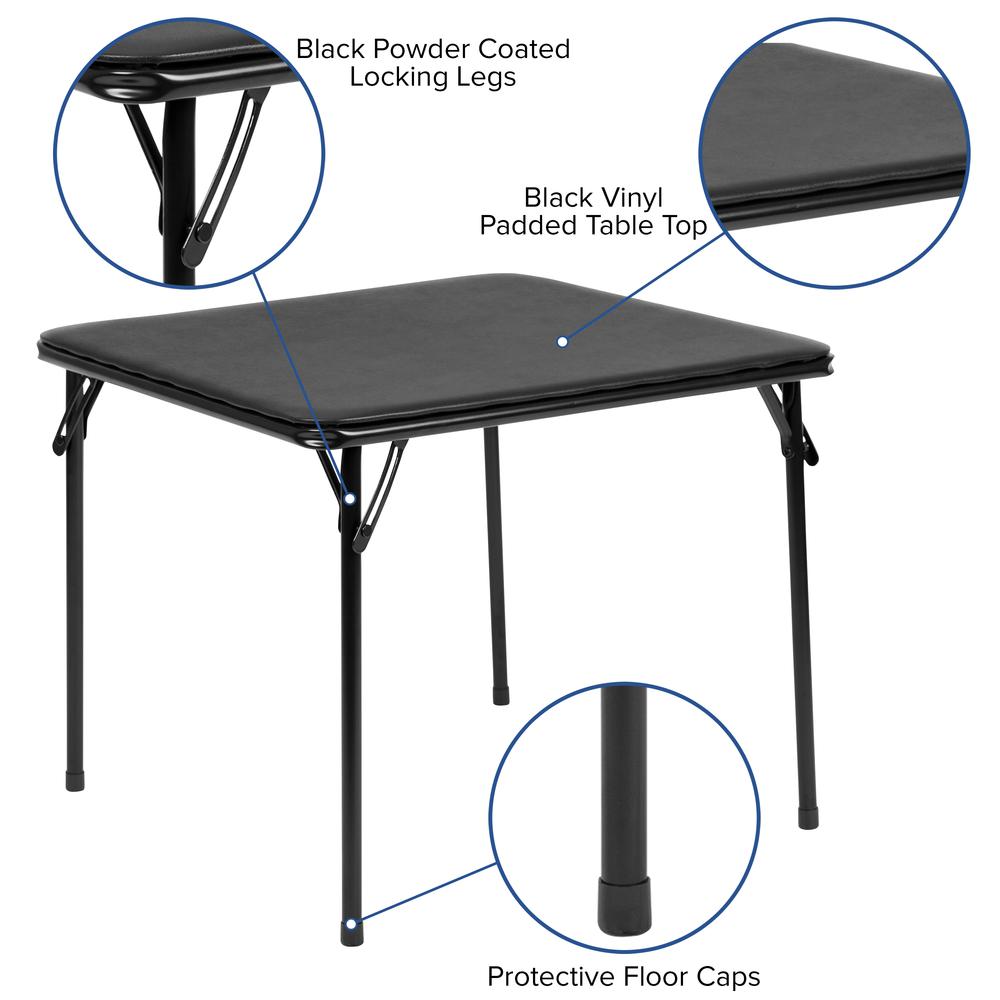 Kids Black Folding Table