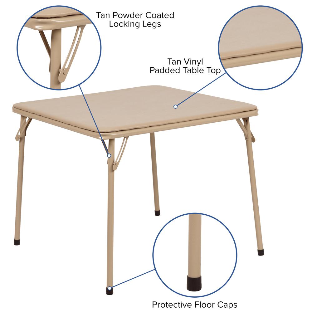 Kids Tan Folding Table
