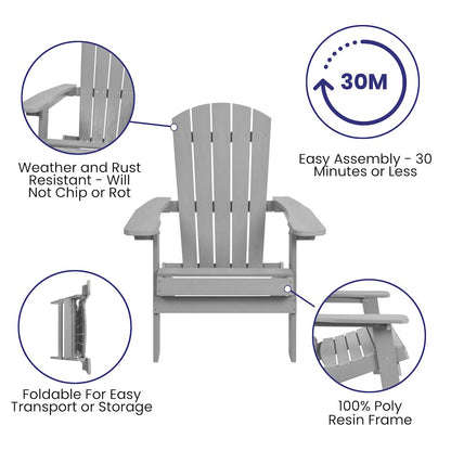 Indoor/Outdoor Adirondack Seating Set