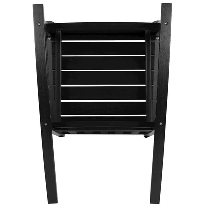 All-Weather Poly Resin Rocking Chair in Black
