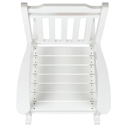 All-Weather Poly Resin Rocking Chair in White