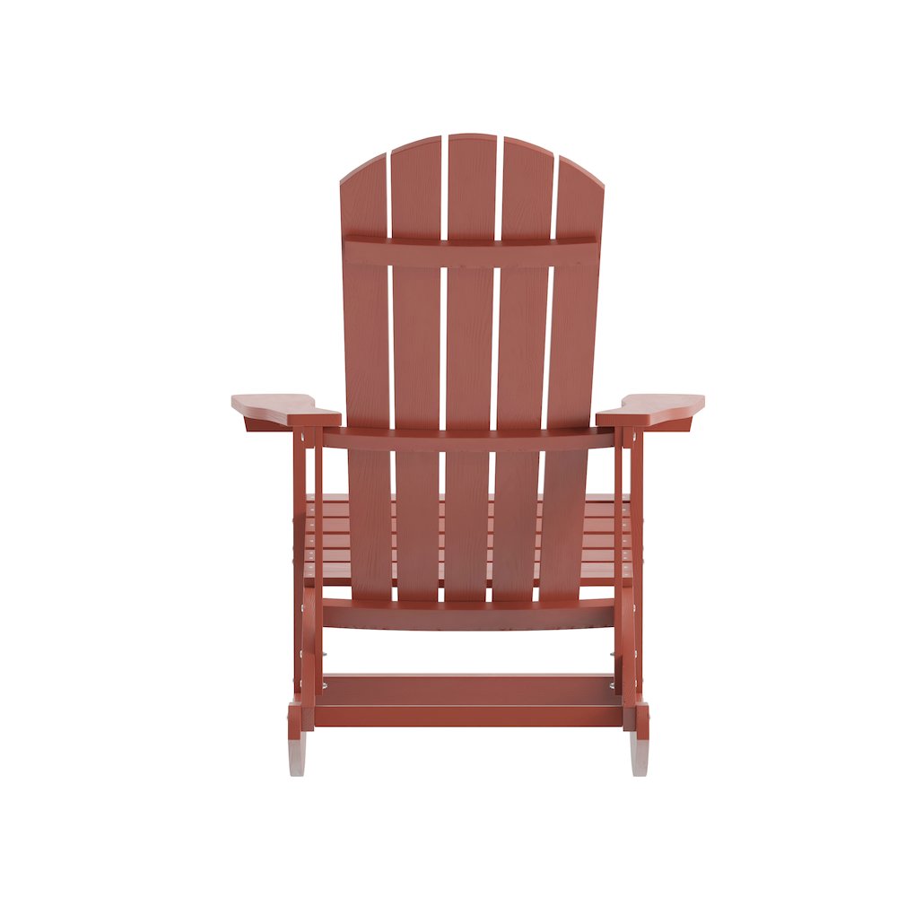 Contemporary Commercial Grade Adirondack Rocking Chair for Indoor/Outdoor Use