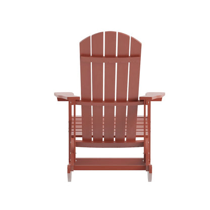 Contemporary Commercial Grade Adirondack Rocking Chair for Indoor/Outdoor Use