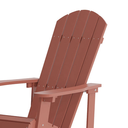 Contemporary Commercial Grade Adirondack Rocking Chair for Indoor/Outdoor Use