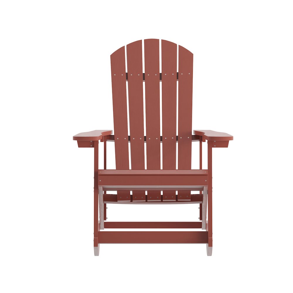 Contemporary Commercial Grade Adirondack Rocking Chair for Indoor/Outdoor Use