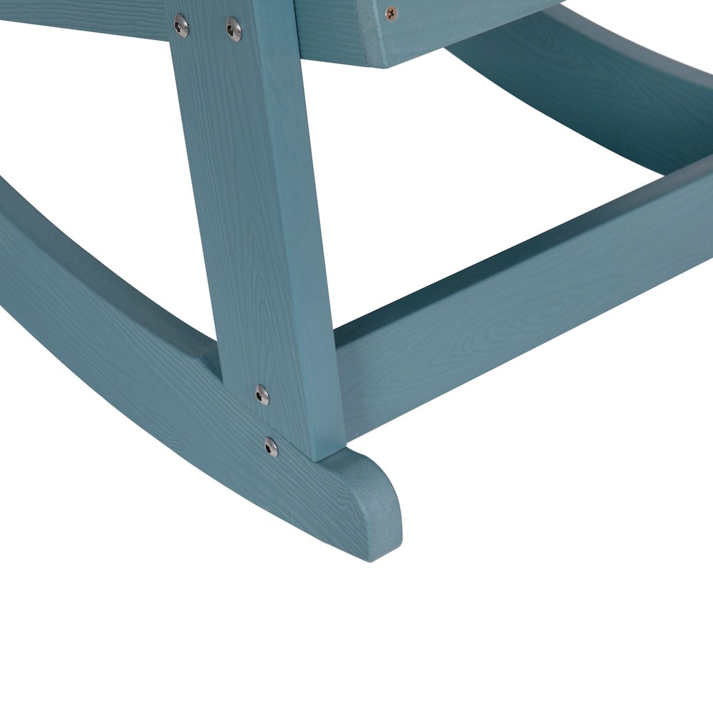 Adirondack Rocking Chair in Sea Foam