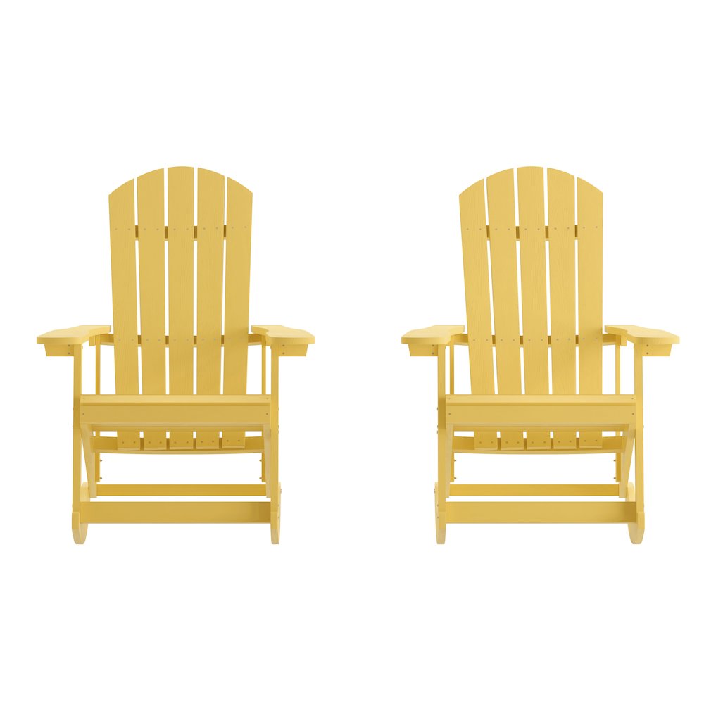 Contemporary Commercial Grade Adirondack Rocking Chair for Indoor/Outdoor Use